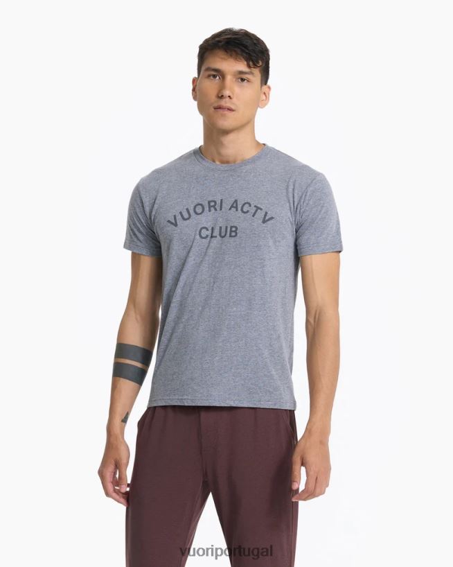 urze cinza camiseta do clube actv homens Vuori 68NJ8J512 roupas - Image 2