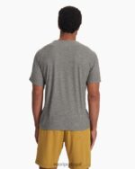 urze cinza camiseta strato tech homens Vuori 68NJ8J466 roupas - Image 4