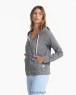 urze cinza moletom com capuz halo 2.0 mulheres Vuori 68NJ8J138 roupas - Image 2