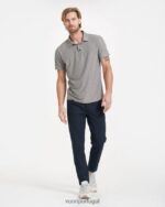 urze cinza polo tech strato homens Vuori 68NJ8J518 roupas - Image 5