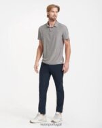 urze cinza polo tech strato homens Vuori 68NJ8J518 roupas - Image 6