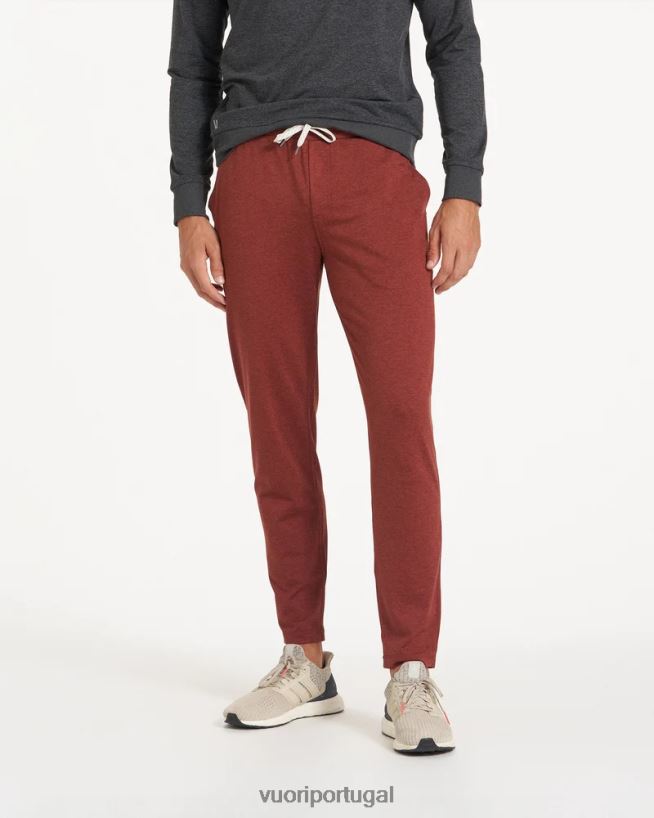 urze de barro vermelho calça performance ponto homens Vuori 68NJ8J892 roupas - Image 2