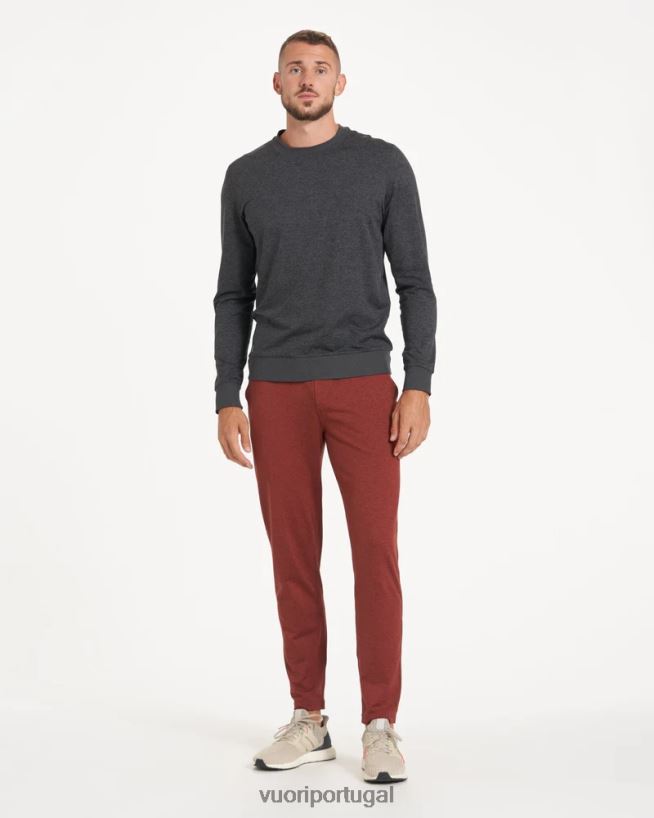 urze de barro vermelho calça performance ponto homens Vuori 68NJ8J892 roupas - Image 5