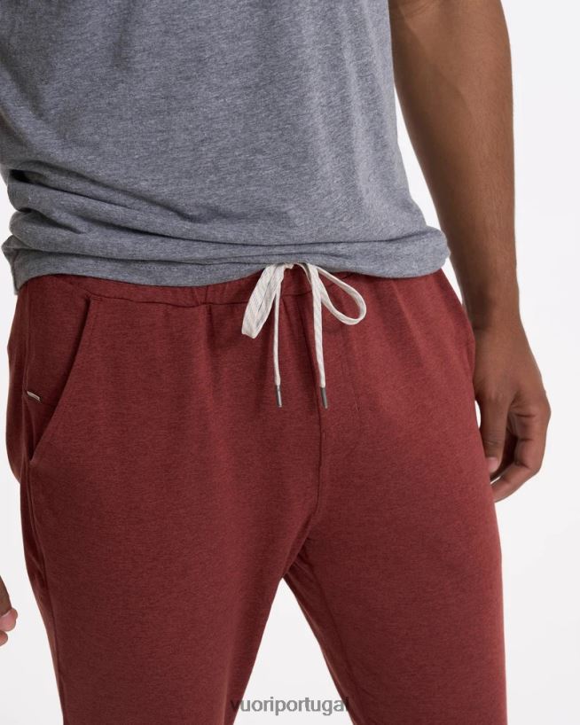 urze de barro vermelho calça performance ponto homens Vuori 68NJ8J892 roupas - Image 6