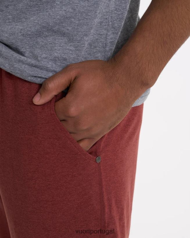 urze de barro vermelho calça performance ponto homens Vuori 68NJ8J892 roupas - Image 7