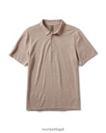 urze de camelo polo em sarja tricotada homens Vuori 68NJ8J500 roupas