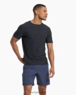urze de carvão camiseta strato tech homens Vuori 68NJ8J467 roupas - Image 3