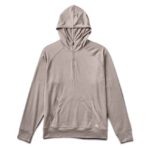 urze de nogueira ponto performance moletom com zíper homens Vuori 68NJ8J594 roupas