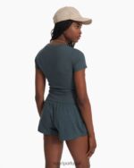 urze de pedra camiseta ajustada mudra mulheres Vuori 68NJ8J86 roupas - Image 3