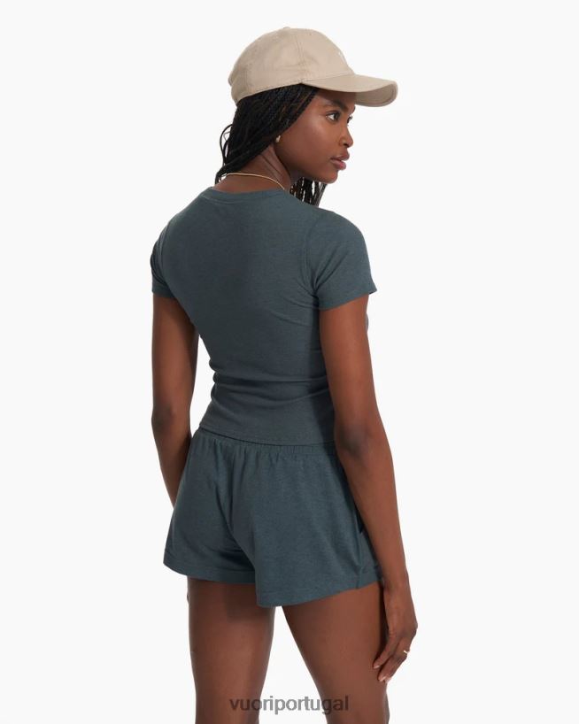 urze de pedra camiseta ajustada mudra mulheres Vuori 68NJ8J86 roupas - Image 3