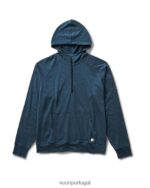 urze índigo ponto performance moletom com zíper homens Vuori 68NJ8J595 roupas