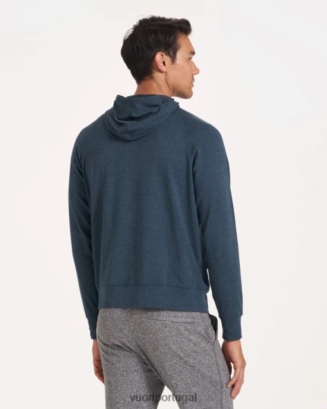 urze índigo ponto performance moletom com zíper homens Vuori 68NJ8J595 roupas - Image 4