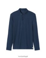 urze marinho polo strato tech manga longa homens Vuori 68NJ8J532 roupas
