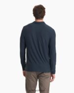 urze marinho polo strato tech manga longa homens Vuori 68NJ8J532 roupas - Image 4