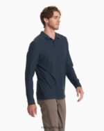 urze marinho polo strato tech manga longa homens Vuori 68NJ8J532 roupas - Image 5