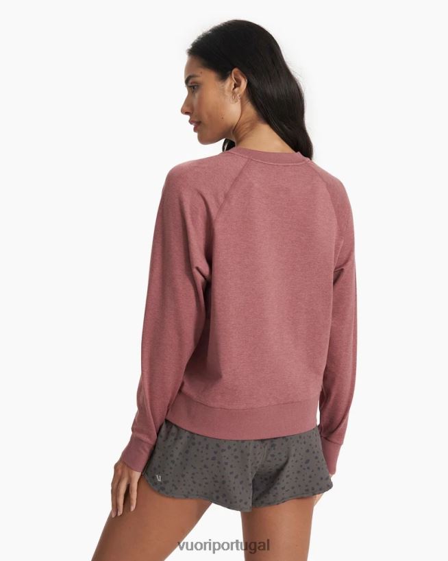 urze marsala tripulação halo de manga longa mulheres Vuori 68NJ8J113 roupas - Image 4