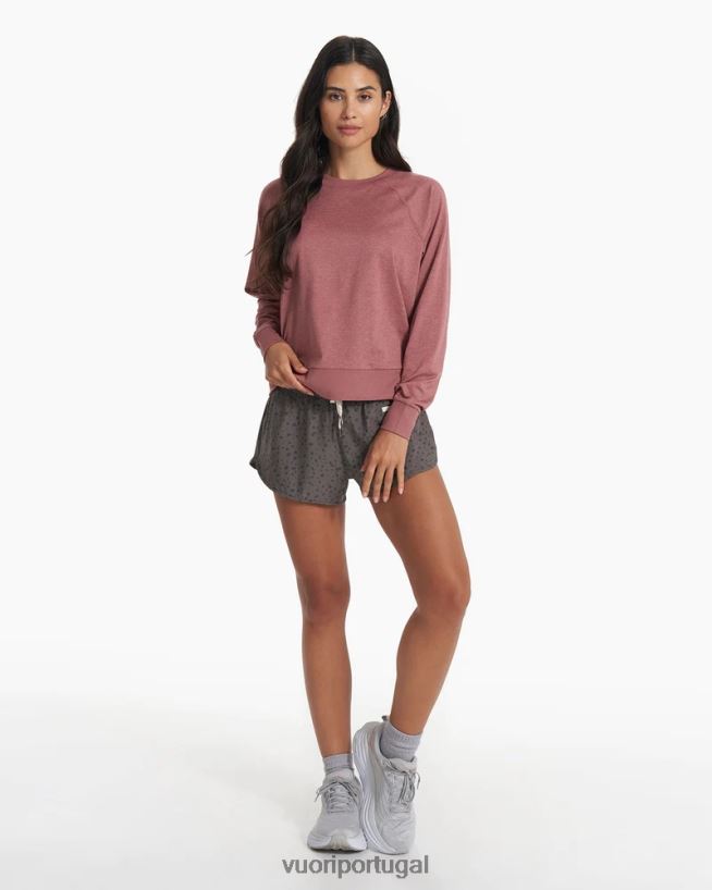 urze marsala tripulação halo de manga longa mulheres Vuori 68NJ8J113 roupas - Image 5