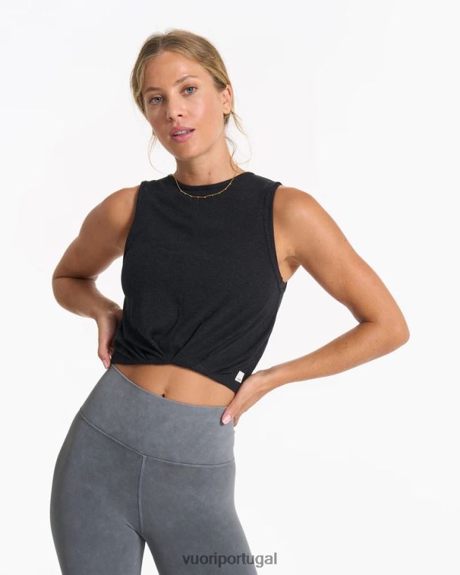 urze preta cove tanque de gola alta mulheres Vuori 68NJ8J43 roupas - Image 1