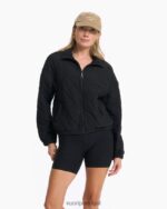 urze preta jaqueta com isolamento halo mulheres Vuori 68NJ8J155 roupas