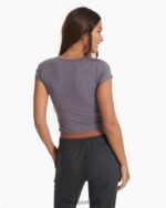 urze serradora corte halo de manga curta mulheres Vuori 68NJ8J83 roupas - Image 3