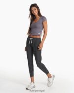 urze serradora corte halo de manga curta mulheres Vuori 68NJ8J83 roupas - Image 5