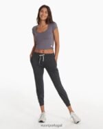 urze serradora corte halo de manga curta mulheres Vuori 68NJ8J83 roupas - Image 6